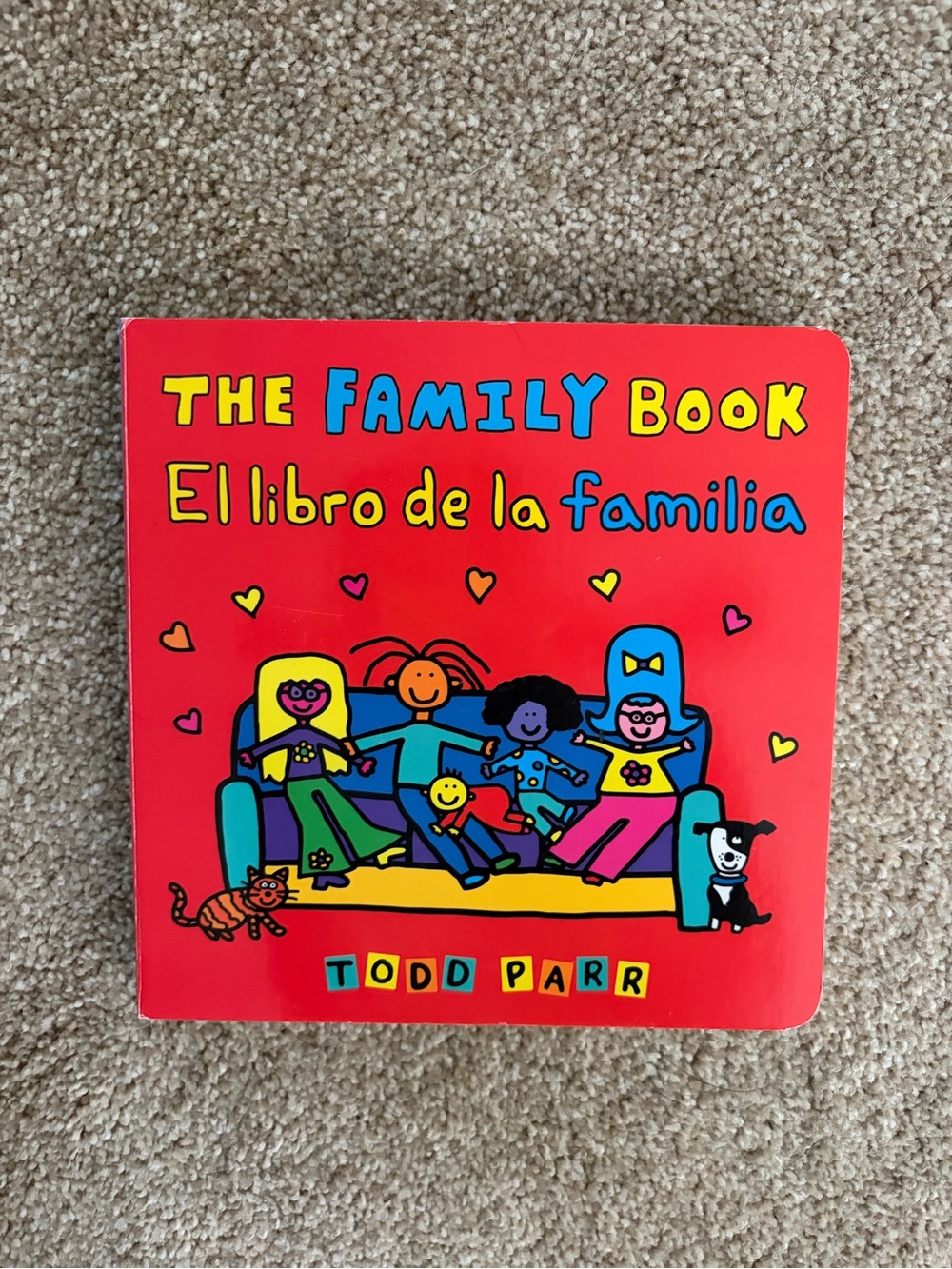The Family Book (Red) - Bilingual Kids Board Book